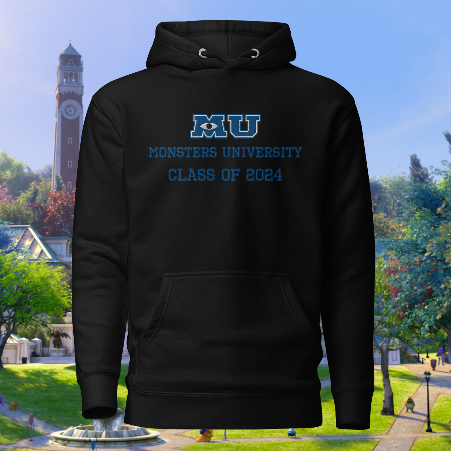 Monsters University Embroidery Class Of 2024 Hoodie