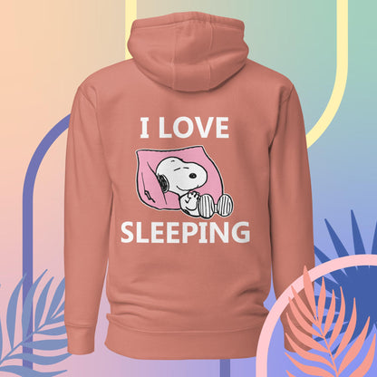 I Love Sleeping Snoopy Hoodie