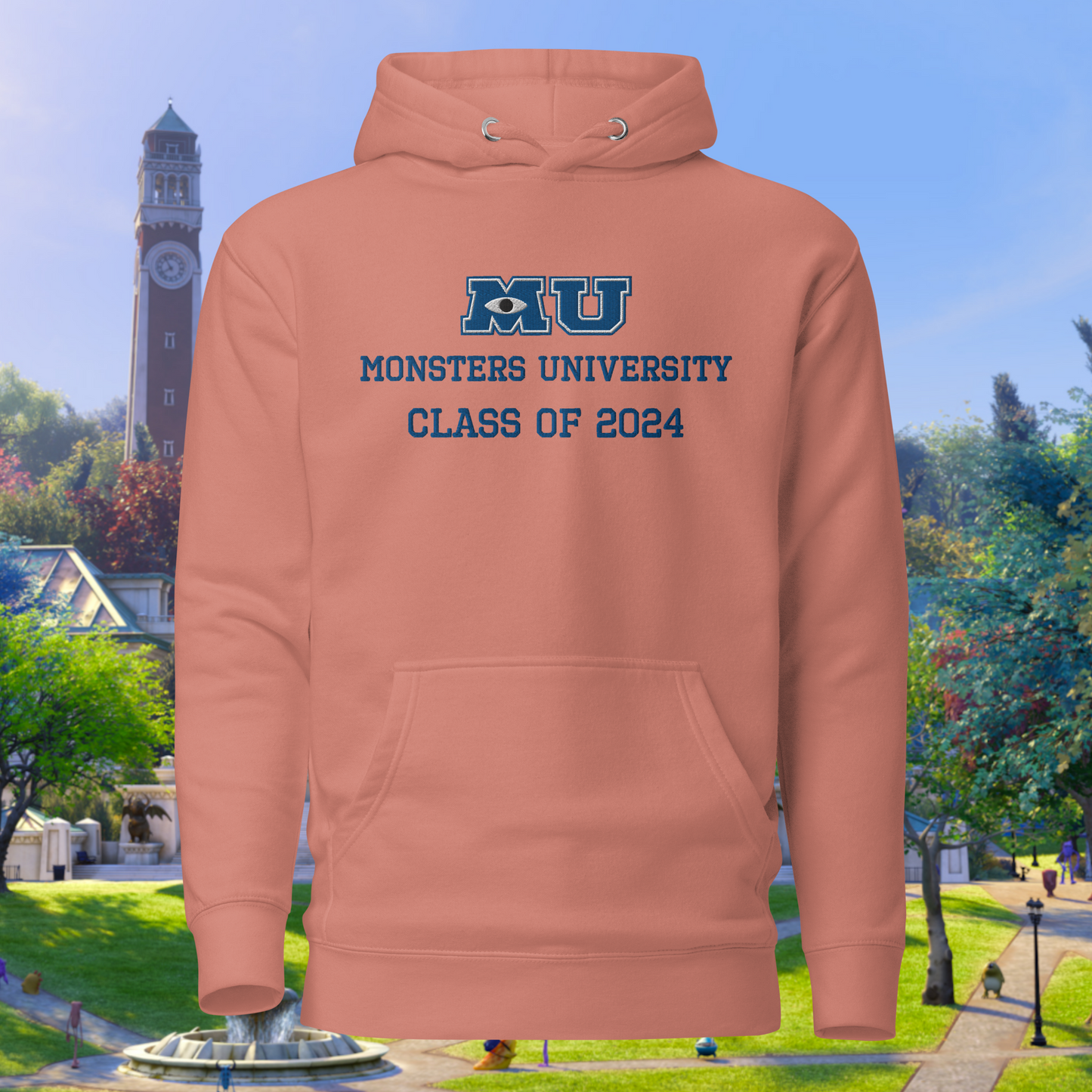 Monsters University Embroidery Class Of 2024 Hoodie