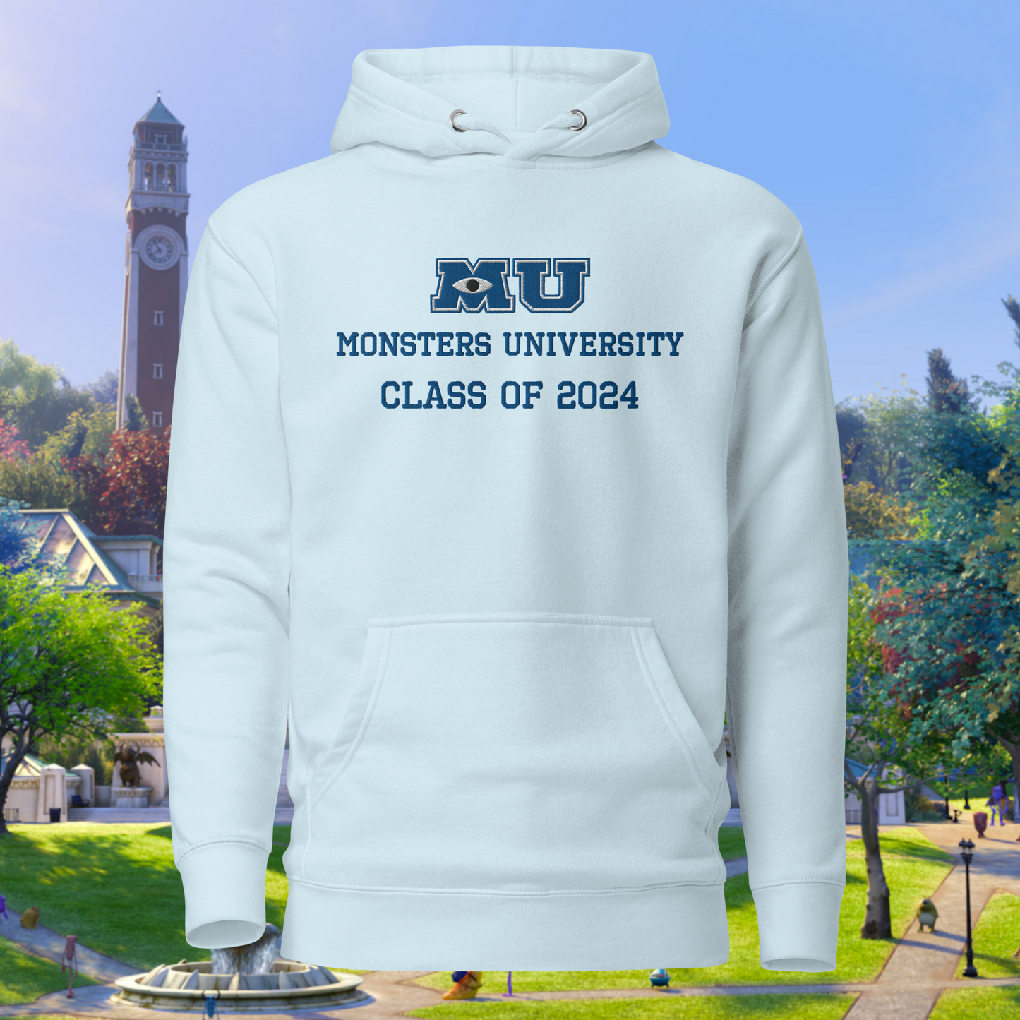 Monsters University Embroidery Class Of 2024 Hoodie