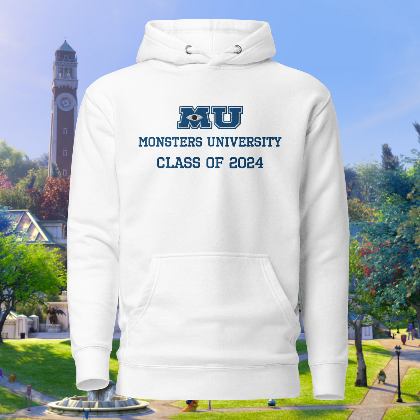 Monsters University Embroidery Class Of 2024 Hoodie